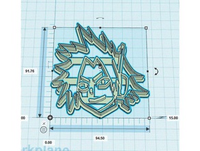 denki kaminari cookie-cutter 3d-drucken boku no hero academia Helden der Wissenschaft mein held 3d print model - Mito3D