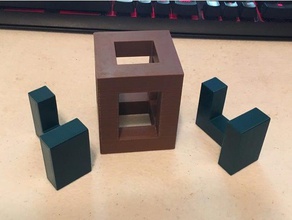eineiige Zwillinge-puzzle Rätsel 3d-puzzle cube puzzle Geschenk Geschenke puzzle-box 3d print model - Mito3D