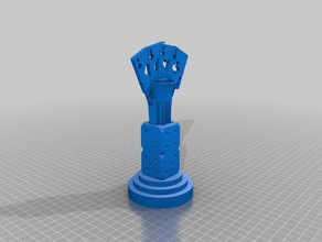 dice card trophy large casino craps dadspoker party poker winner 3d print model - Mito3D