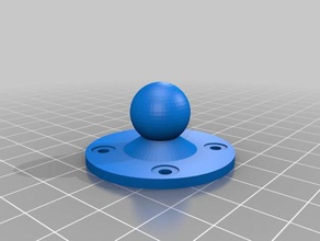 il mio personalizzata a sfera-e-zoccolo di montaggio famiglia su misura 3d print model - Mito3D