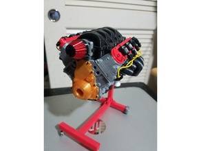 1 10 scale camaro ls3 motor working model models 3d print model - Mito3D