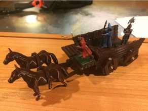 chariot de 28mm jouets & accessoires jeux 3d print model - Mito3D