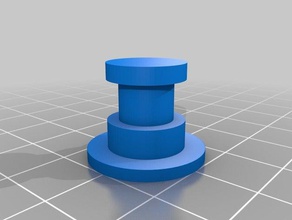 kingpin más pequeños La impresión en 3d pivote de dirección modelo pin tamiya remolque el 3d print model - Mito3D