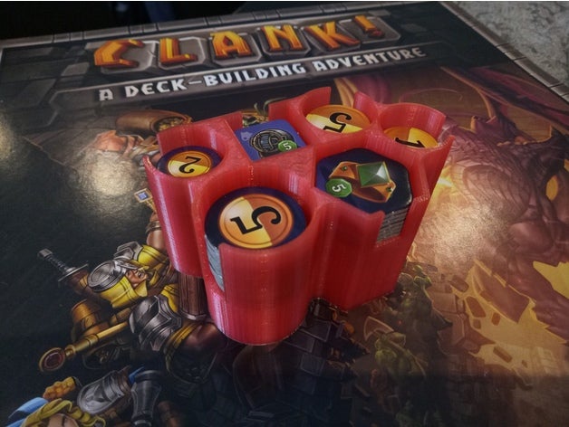 token caddy clank boardgame games 3D print model - Mito3D