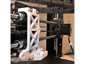 sturdy di3 v21 bracket thorped fan duct 3d printer parts mods monoprice makerselect wanhao duplicator i3 3d print model - Mito3D