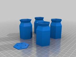 şişeler kaplar şişe kap mini 3d print model - Mito3D