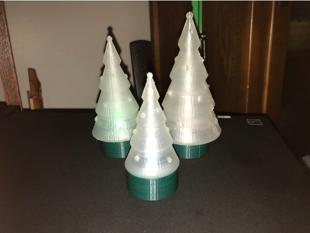 led tè supporto di luce arredamento natale l'albero titolare 3D print model - Mito3D