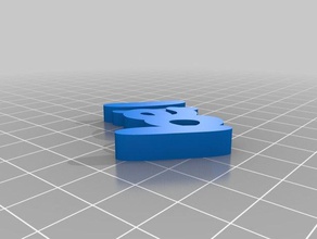 belle Schlüsselanhänger kundengebundene 3d print model - Mito3D