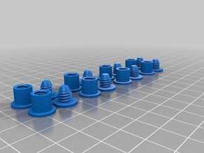 fácil pinos de ligação mão partes rosca 3d print model - Mito3D