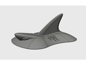 teal drone - squalo di copertura r c i veicoli il coperchio shark 3d print model - Mito3D