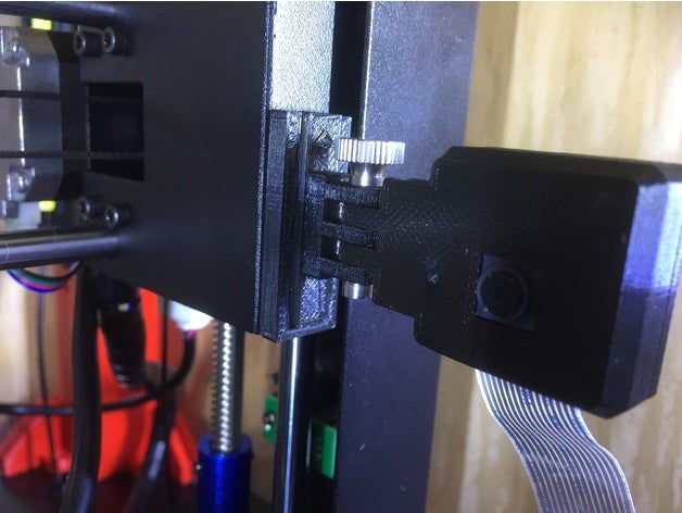 support raspicam anycubic lack 3d printing i3 mega camera mount 3D print model - Mito3D