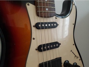 chitarra single coil copertura stratocaster musica elettrica 3d print model - Mito3D