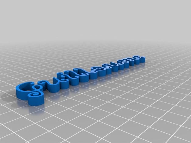 mon texte personnalisé guillaume 3D print model - Mito3D