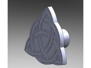 triquetra keltler simgesi dekor 3d print model - Mito3D