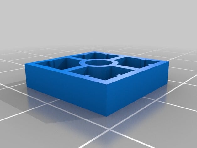 2x2 plat goujon connecteur jouets & jeux personnalisé 3D print model - Mito3D