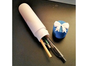 portapenne con tappo a vite i contenitori matita titolare penna 3d print model - Mito3D
