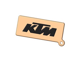 ktm logo chaveiro sinais e logotipos 3d print model - Mito3D