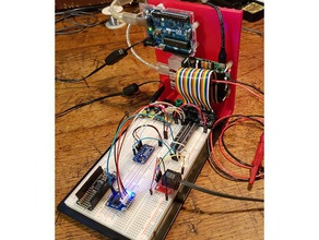 raspberry & arduino breadboard stand electronics holder 3d print model - Mito3D
