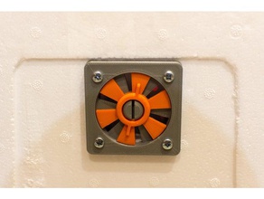 Ventilador de 60mm la puerta las piezas repuesto montaje del ventilador 3d print model - Mito3D