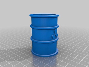radioactive barrel planter 3d printing pla planters pot plants 3d print model - Mito3D