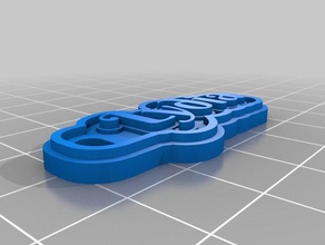 lydia Schlüsselanhänger kundengebundene 3d print model - Mito3D