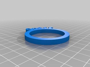 minha personalizado anéis de guardanapo convidado cozinha e sala jantar 3d print model - Mito3D
