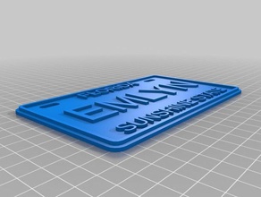 emlyn fl bike license plates toys & games customized 3d print model - Mito3D