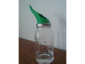 jar spout household plant waterer 3d print model - Mito3D