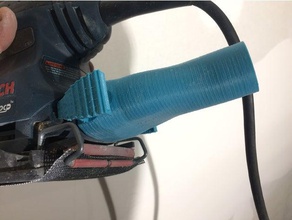 bosch 1297d palm sander attachments machine tools vacuum attachemnt hose 3d print model - Mito3D