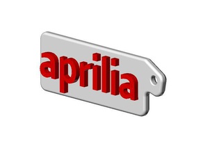 aprilia-logo als Schlüsselanhänger Schilder & logos 3d print model - Mito3D