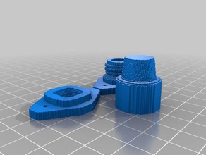 filamento alimentatore scatola cap 3d slash box chiuso secco ikea remix samla 3d print model - Mito3D
