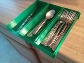 silverware tray kitchen & dining 3d print model - Mito3D