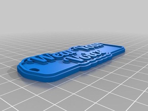 wear your voice keychains customized 3d print model - Mito3D
