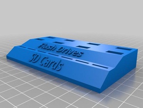 unidad flash usb de la tarjeta sd pie los hogares titular disco 3d print model - Mito3D