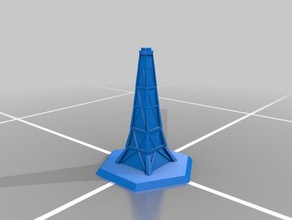 Brettspiel-Stück - Funkturm Spielzeug & game Zubehör Brettspiel Brett-Spiel radio Turm 1 Weltkrieg ein 3d print model - Mito3D
