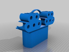 large drawer glue stick holders rostock max v3 3d printer parts drawers 3d print model - Mito3D