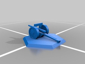 board game piece - french artillery ww1 toy & accessories artillary boardgame world war 1 one 3d print model - Mito3D