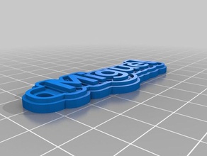 llavero miguel keychains customized 3d print model - Mito3D