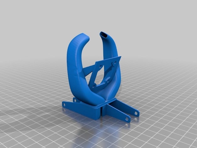 fang fan kanalı - çift 5015 blower 3d yazıcı aksesuarları fanduct 3D print model - Mito3D