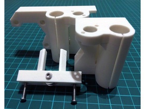 x axis motor mount idler - angular style 3d printer parts x-axis carriage 3d print model - Mito3D