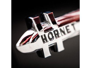 hudson hornet logotipo a indústria automotiva arte o design cola 3d print model - Mito3D
