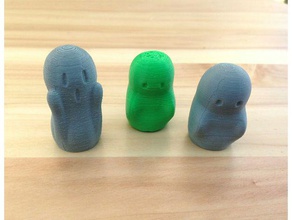 ghost Fingerpuppen Skulpturen Geister halloween halloween-Dekoration scary poly Marionette Puppen - Spielzeug 3d print model - Mito3D