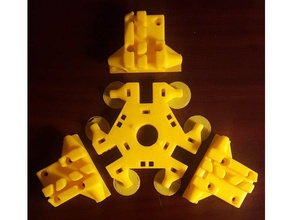 anycubic kossel linéaires plus e3d v6 effecteur L'imprimante 3d de pièces delta l'effecteur hotend effectrices 3d print model - Mito3D