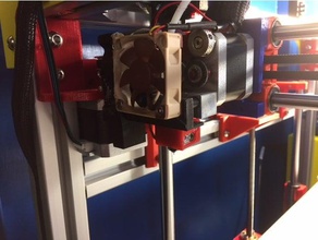 hypercube evolution flexion mount 3d printer extruders extruder 3d print model - Mito3D