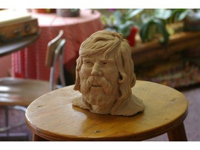 uomo di montagna busto sculture art il modello la fotogrammetria scansione scultura 3d print model - Mito3D