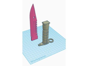 fresco csgo cuchillo La impresión en 3d el 3d print model - Mito3D
