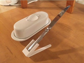 faca de manteiga titular cozinha e sala jantar stand 3d print model - Mito3D