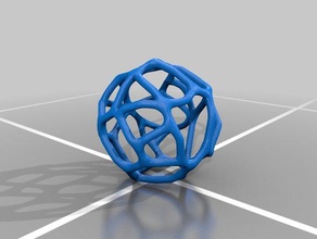 organic meshball manifold sculptures abstract art ball sculpture vornoi 3d print model - Mito3D