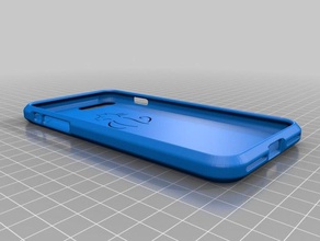 iphone 7 plus case cat cutout mobile phone design 3d print model - Mito3D