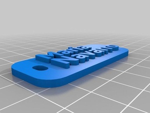 maria navarro v2 llaveros personalizado 3d print model - Mito3D